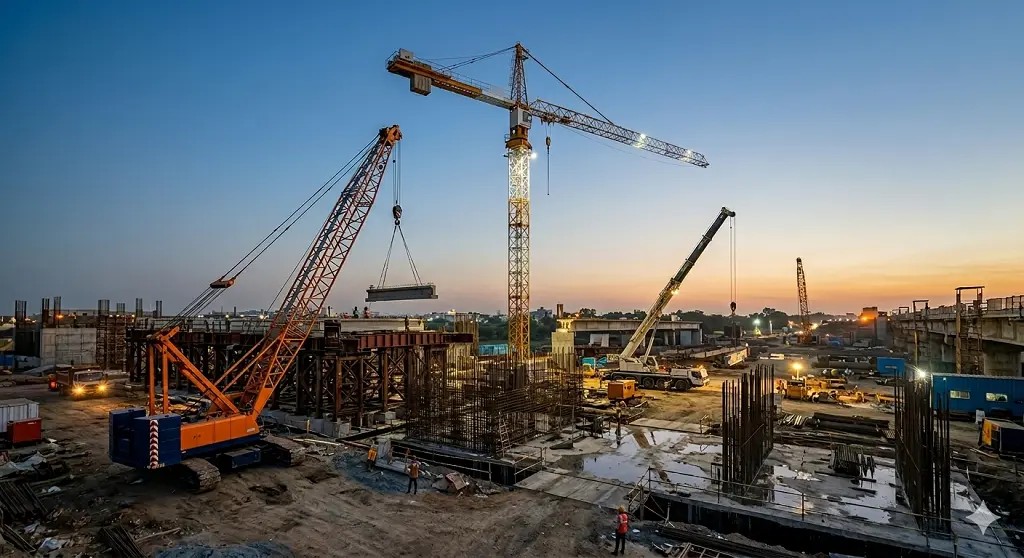 Types of Cranes Used for Construction